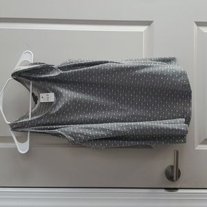 Polka dot cur out sleeve sweater